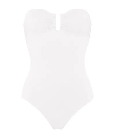 Eres Cassiopée Bustier Swimsuit In White