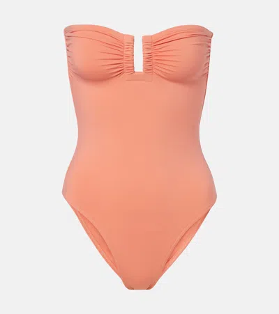Eres Cassiopée Gathered Swimsuit In Pink