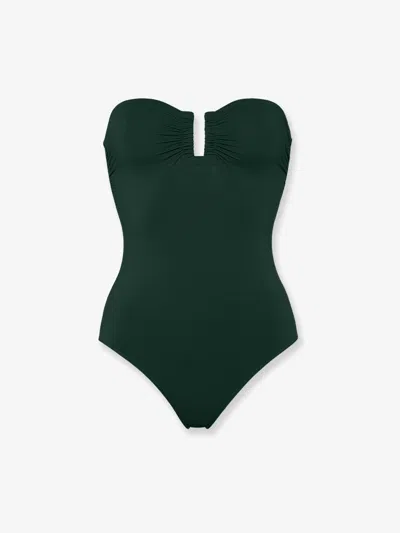 Eres Cassiopee Lycra One Piece Swimsuit In Green