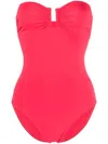 Eres Cassiopee Strapless U-hardware One-piece Swimsuit In Pink & Purple