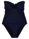 Eres 'cassiopee' Strapless High-cut Ruched One-piece Swimsuit In Blue