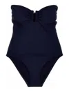 Eres 'cassiopee' Strapless High-cut Ruched One-piece Swimsuit In Blue