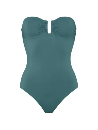 Eres Cassiopée Ruched Swimsuit In Blue