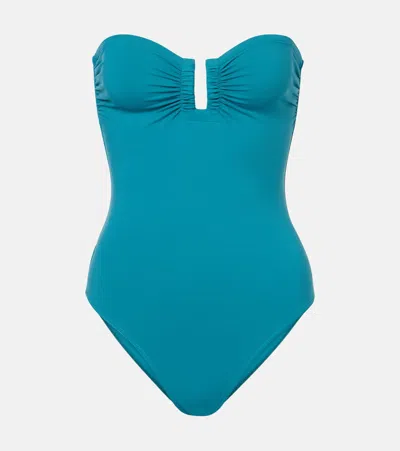 Eres Cassiopee Strapless Swimsuit In Blue