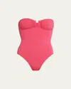 Eres Cassiopee Strapless U-hardware One-piece Swimsuit In Grenadine 23e
