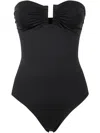 Eres Cassiopee Black One-piece Swimsuit With Back Neckline In Tech Fabric Woman In Black