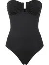 Eres Cassiopee Black One-piece Swimsuit With Back Neckline In Tech Fabric Woman In Black