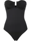 Eres Cassiopee Black One-piece Swimsuit With Back Neckline In Tech Fabric Woman In Black
