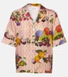 Eres Cherry Printed Silk Twill Shirt In Multi