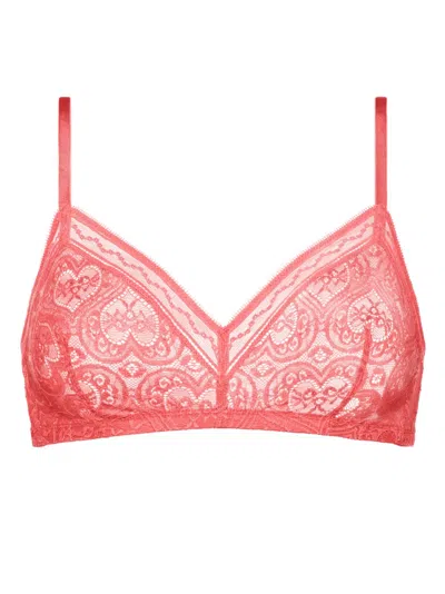 Eres Chérubin Lace Triangle Bra In 粉色