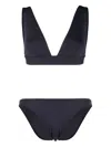 Eres High-cut Leg V-neck Bikini In Blue