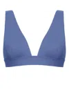Eres Adjustable Strap Triangle Top High-cut Bikini In Blue