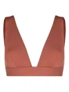 Eres Les Essentiels Chrome Triangle Bikini Top In Brown