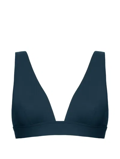 Eres Chrome Triangle Bikini Top In Blue