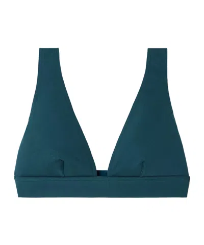 Eres Les Essentiels Chrome Triangle Bikini Top In Brown