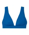 Eres Chrome Triangle Bikini Top In Blue