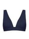 Eres Chrome Triangle-cup Bikini Top In Blue