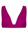 Eres Chrome Triangle-cup Bikini Top In Pink