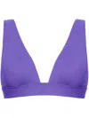 Eres Chrome Bikini Top In Purple
