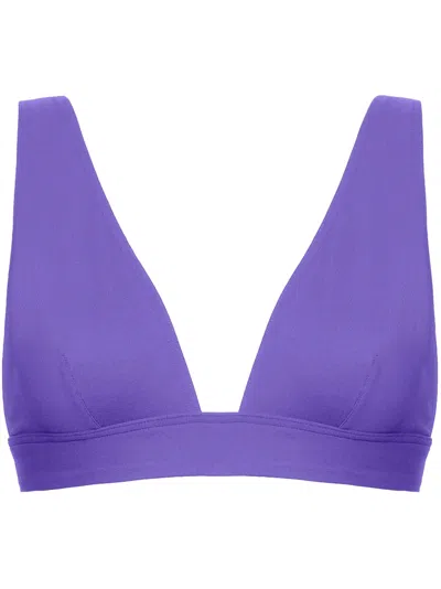 Eres Chrome Bikini Top In Purple