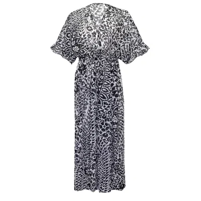 Eres Cinnamon Maxi Dress Silk/waterproof In Black