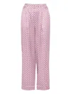 Eres Clip Geometric-print Silk Pyjama Trousers In Pink