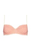 Eres Coconut Patterned Bikini Bra In Pink