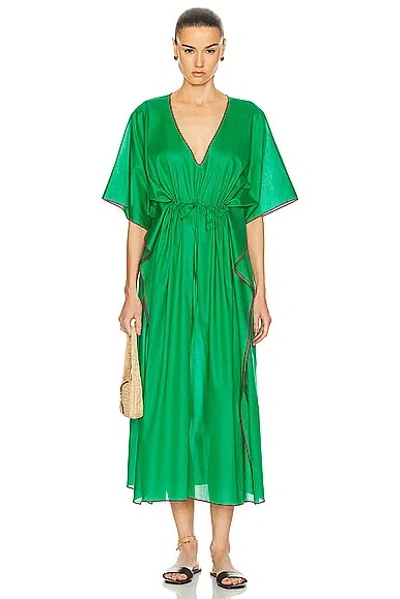 Eres Colourama Cotton Voilier Dress In Green
