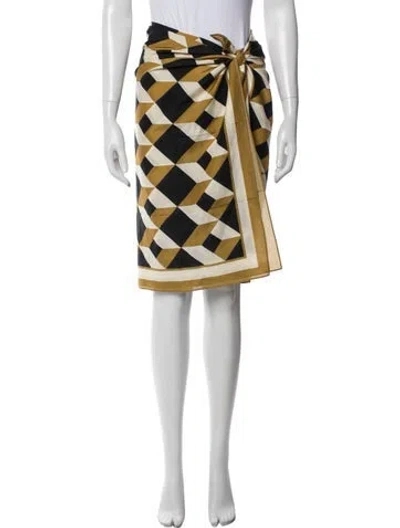 Pre-owned Eres Colorblock Pattern Cover-up W/ Tags In Yellow