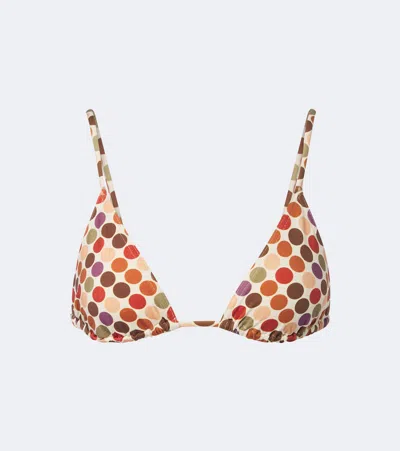 Eres Colorful Polka-dot Bikini Top In Multi