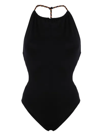 Eres Comédie Low-back Swimsuit In Black
