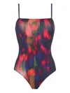 Eres Comete Printed Sequined Swimsuit In Pink