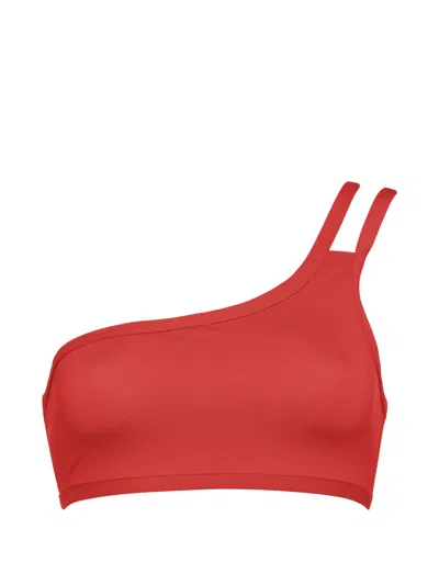 Eres Connie One-shoulder Bikini Top In Brown