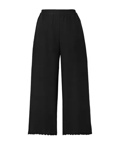 Eres Convertible Wide-leg Pants In Black