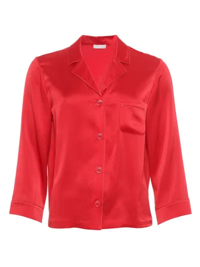 Eres Convive Silk Pyjama Shirt In Amour_pivoine