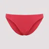 Eres Tech Fabric High Cut Bikini Bottom In Coral