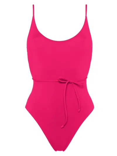 Eres Cosmic Belted Swimsuit In Pink