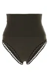 Eres Stretch Nylon Bikini Bottom With Scalloped Trim