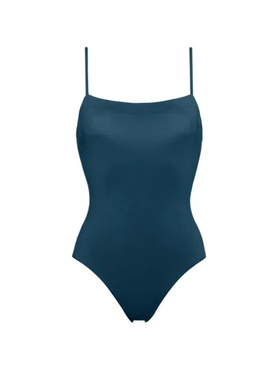 Eres Olympic One-piece Aquarelle Swimsuit In Green
