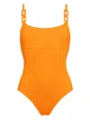 Eres Côtier One-piece Swimsuit In Orange
