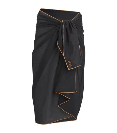 Eres Cotton Cabine Pareo In Black