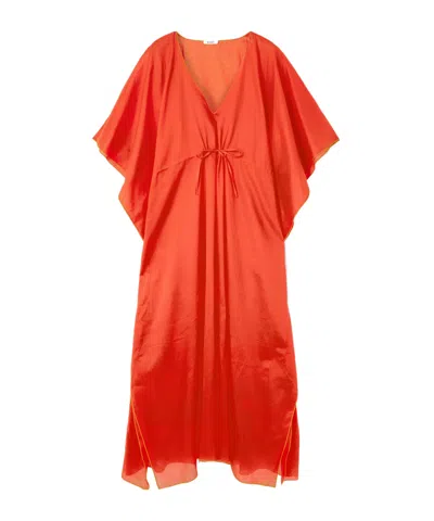 Eres Cotton Canvas Dress In Orange