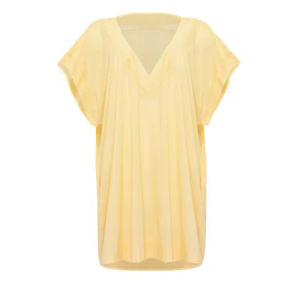 Eres Cotton Womens Tunic In Yellow