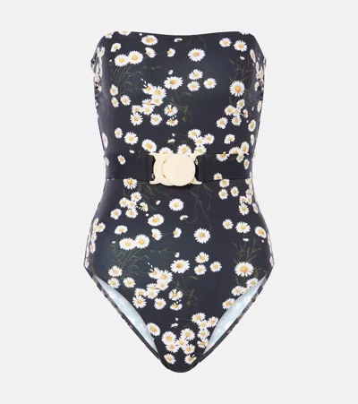 ERES COURTOIS FLORAL BANDEAU SWIMSUIT