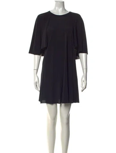 Pre-owned Eres Crew Neck Mini Dress In Black