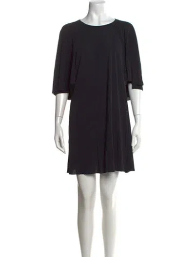 Pre-owned Eres Crew Neck Mini Dress In Blue