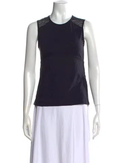 Pre-owned Eres Crew Neck Sleeveless Top In Black