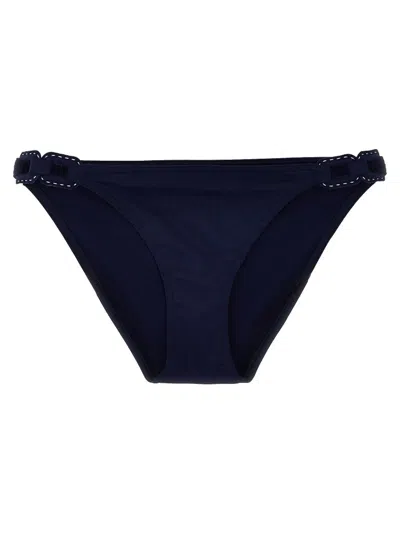 Eres "riviera" Buckle-stitched Bikini Bottoms In Blue