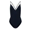 Eres Cross Back One Piece Swimsuit With Embellishments In Black