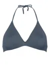 Eres Cubisme Triangle Bikini Top In Blue